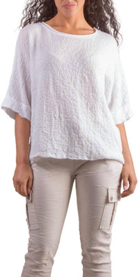 Gigi Moda - Rina Waffle Cotton Top