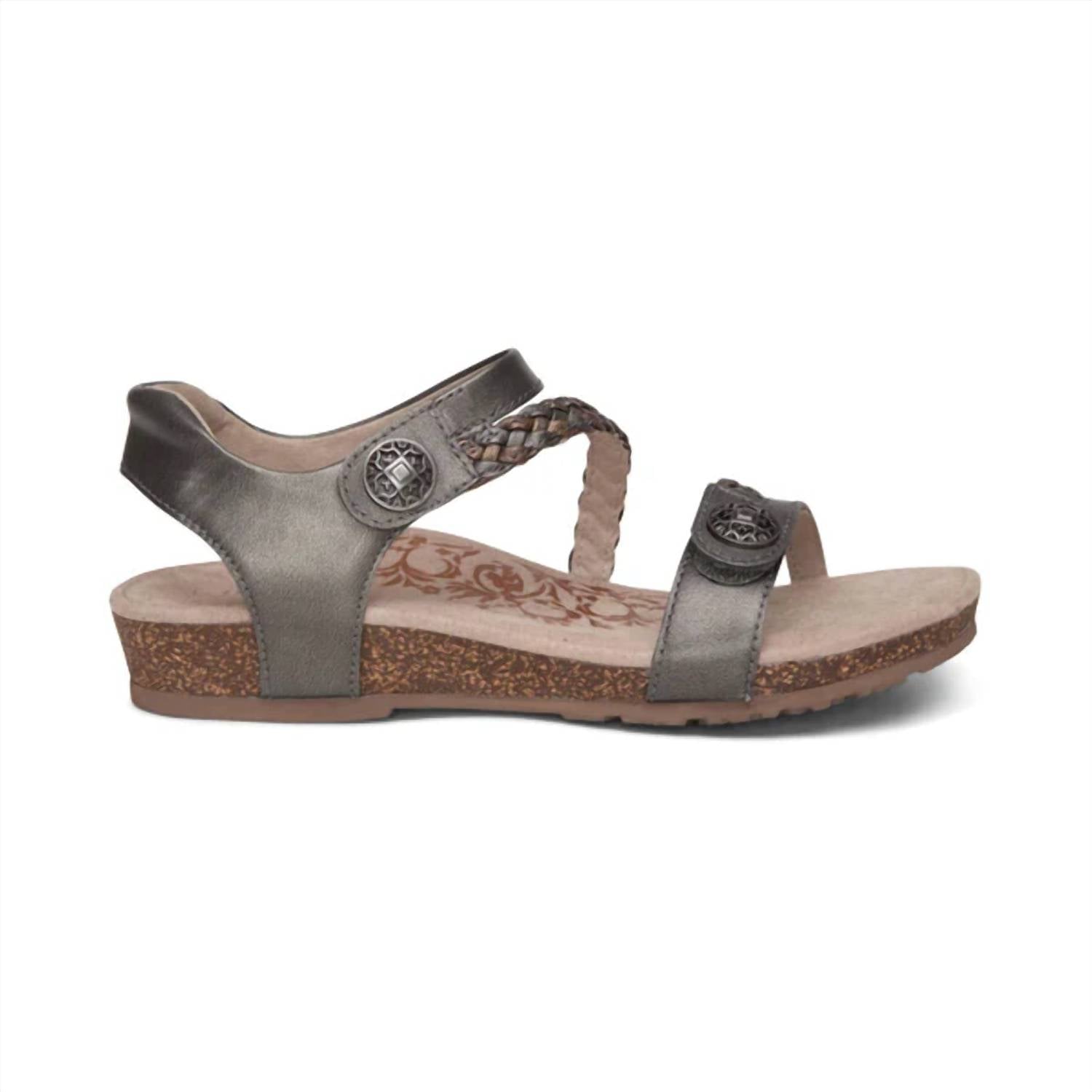 Aetrex - Women's Jillian Braided Quarter Strap Sandal