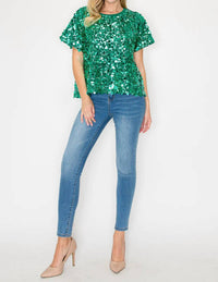 Joh - Jeovanny Sequin Top