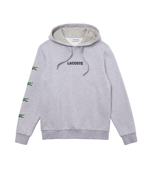 Lacoste - MEN'S CROCODILE PRINT HOODED COTTON SWEATSHIRT