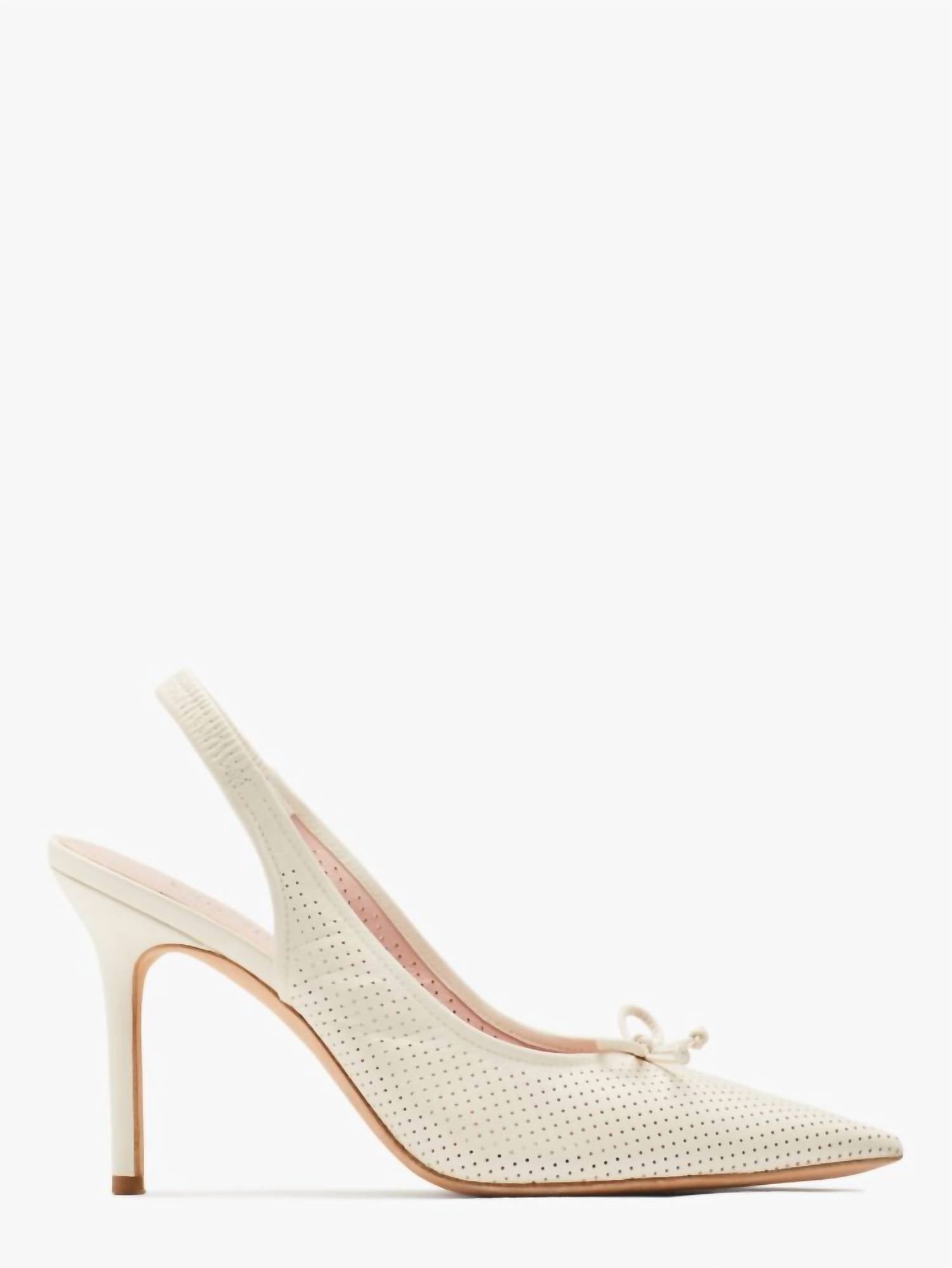 Kate Spade Women's Veronica High Heel Slingback Pumps in parchment - women's heels