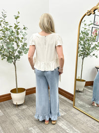 Hem & Thread - Linen Side Tie Top
