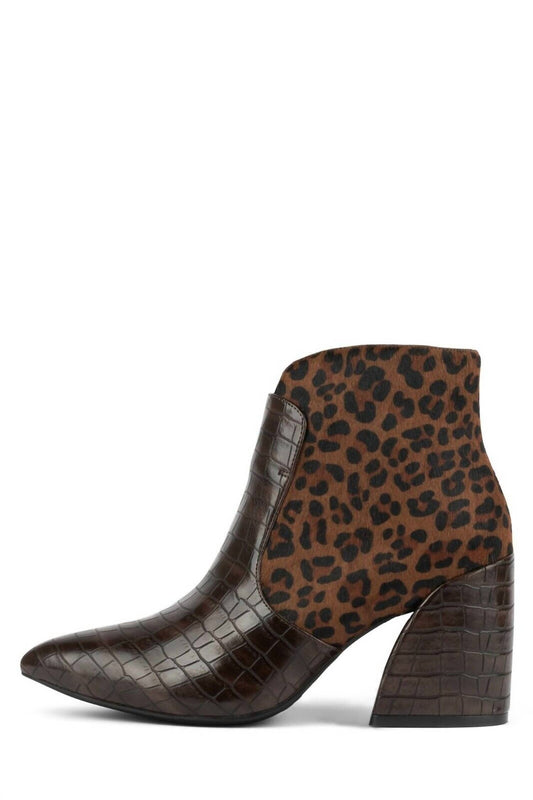Jeffrey Campbell - Women's Bentlee Calf Hair Cheetah Print Leather Boots