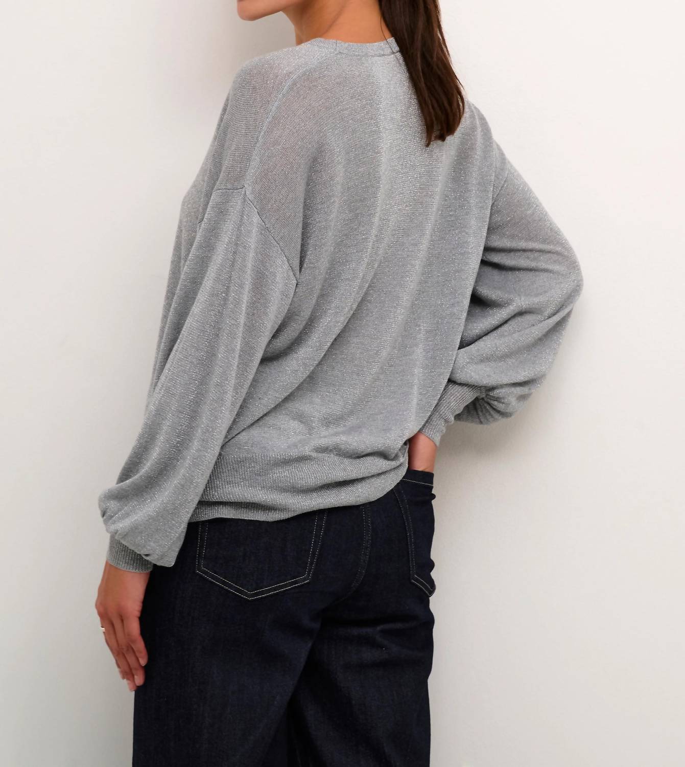 Kaffe - Kaankra Shimmer Knit Round Neck Pullover