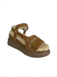 Suzanne Rae - Women's Shearling Sandals