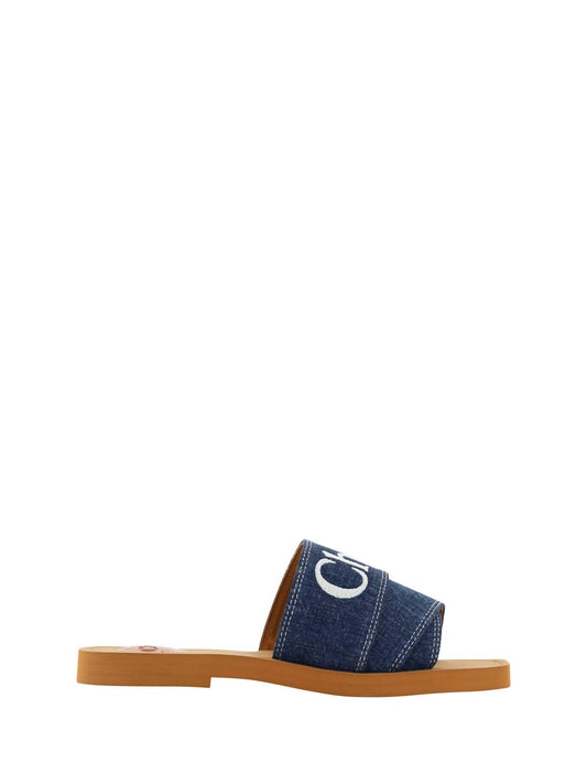 Chloe - Women's Cotton Slides Woody Sandals