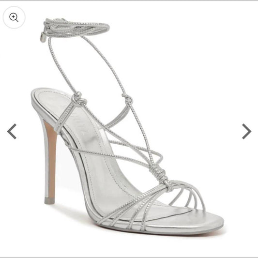 Schutz - Women's Azealia Metallic Leather Wrap Sandal