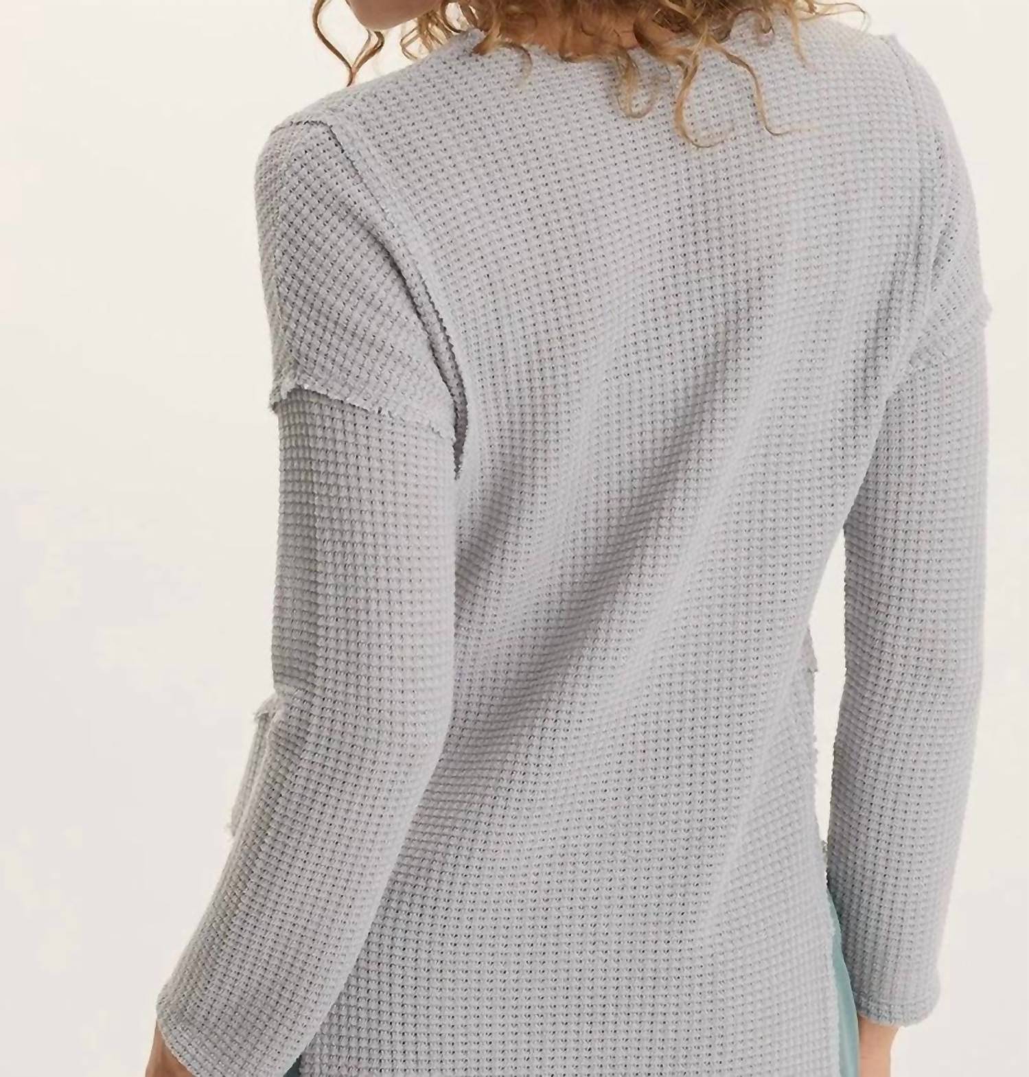 Xcvi - Arnie Thermal Asymmetrical V-neck Top