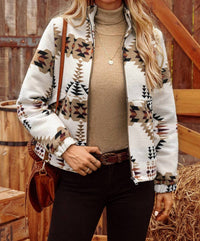 Fashionworks - Fall Western Aztec Zip Up Jacket