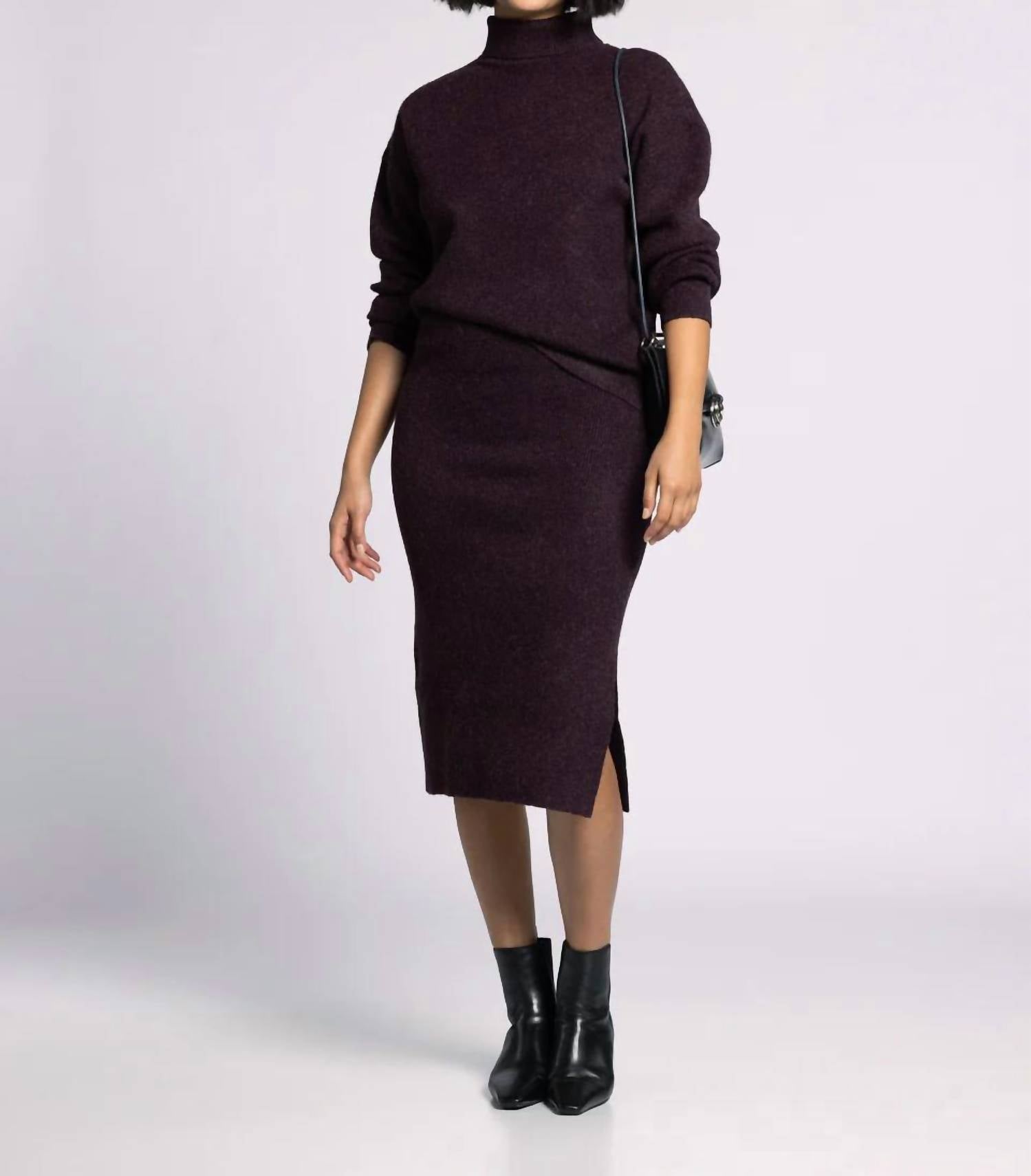 Thread & Supply Dani Skirt in heather elderberry - women's skirt - view 5
