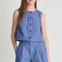 Apiece Apart - Godet Button Front Tank Top