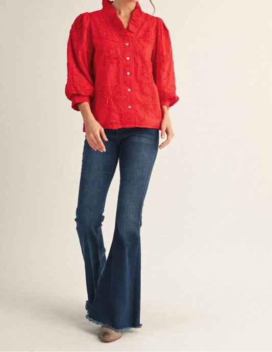 Jodifl - Textured Floral Top