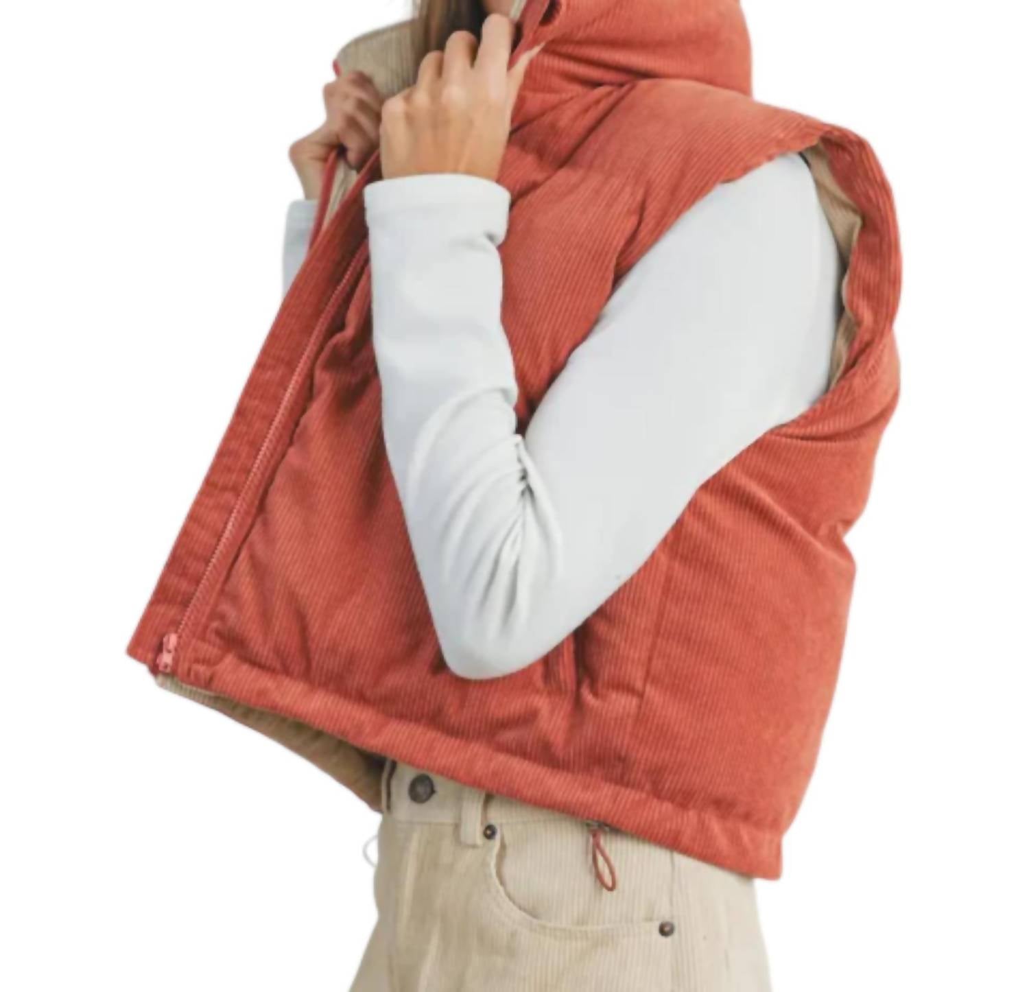 Buttermelon - ADOREME CORDUROY PUFFER VEST