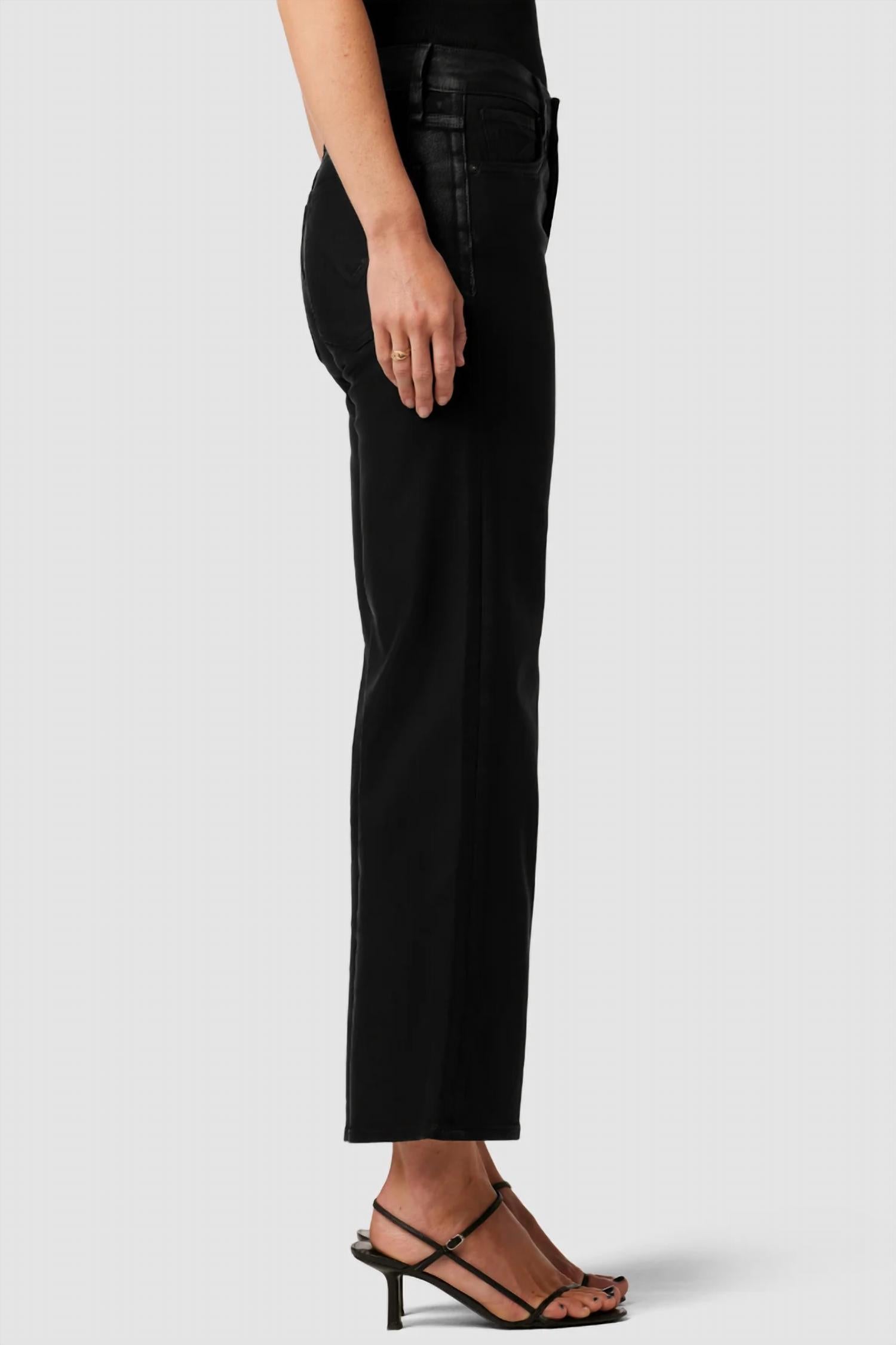 Hudson - Rosie High Rise Wide Leg Ankle Jeans