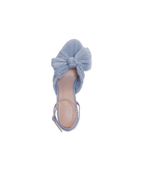 Loeffler Randall Women's Camellia Pleated Bow Heel in blue - women's heels - alternate view