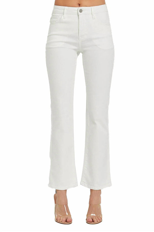 Risen - Mid Rise Ankle Boot Cut Jeans