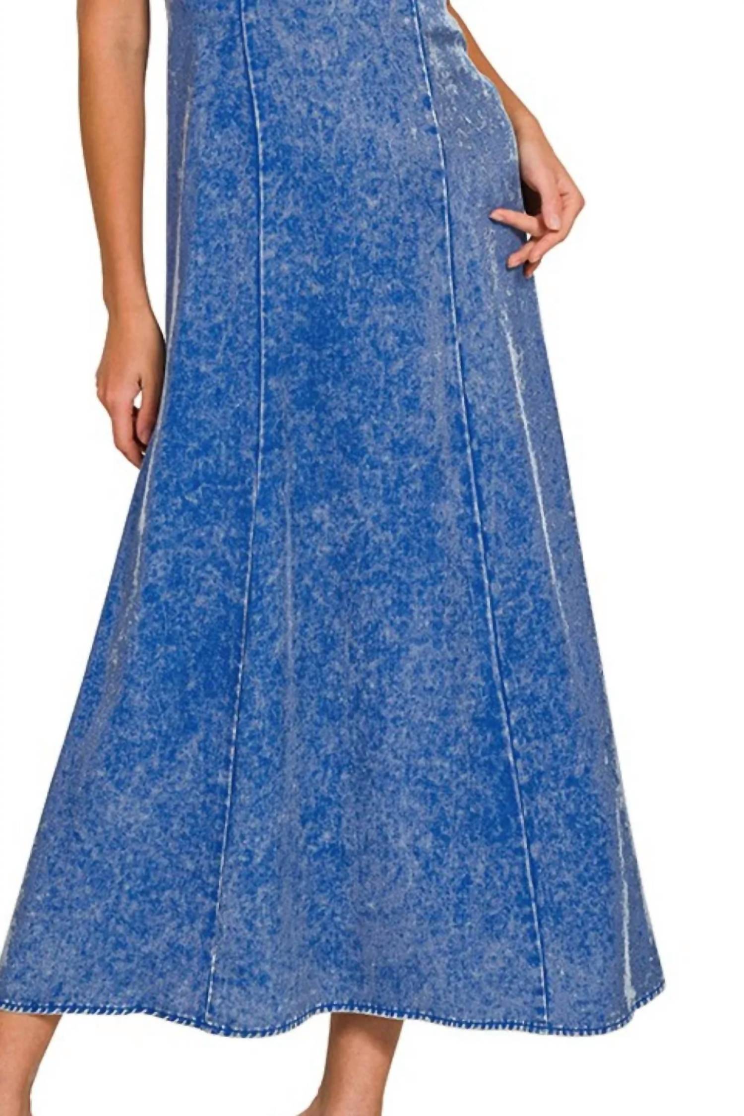Zenana - Tencel Mineral Washed Maxi Dress