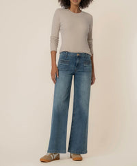 Kut From The Kloth - Maya High Rise Wide Leg Patch Pockets Jean