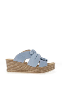 Rieker - Womens Bow Wedge Mule Sandals