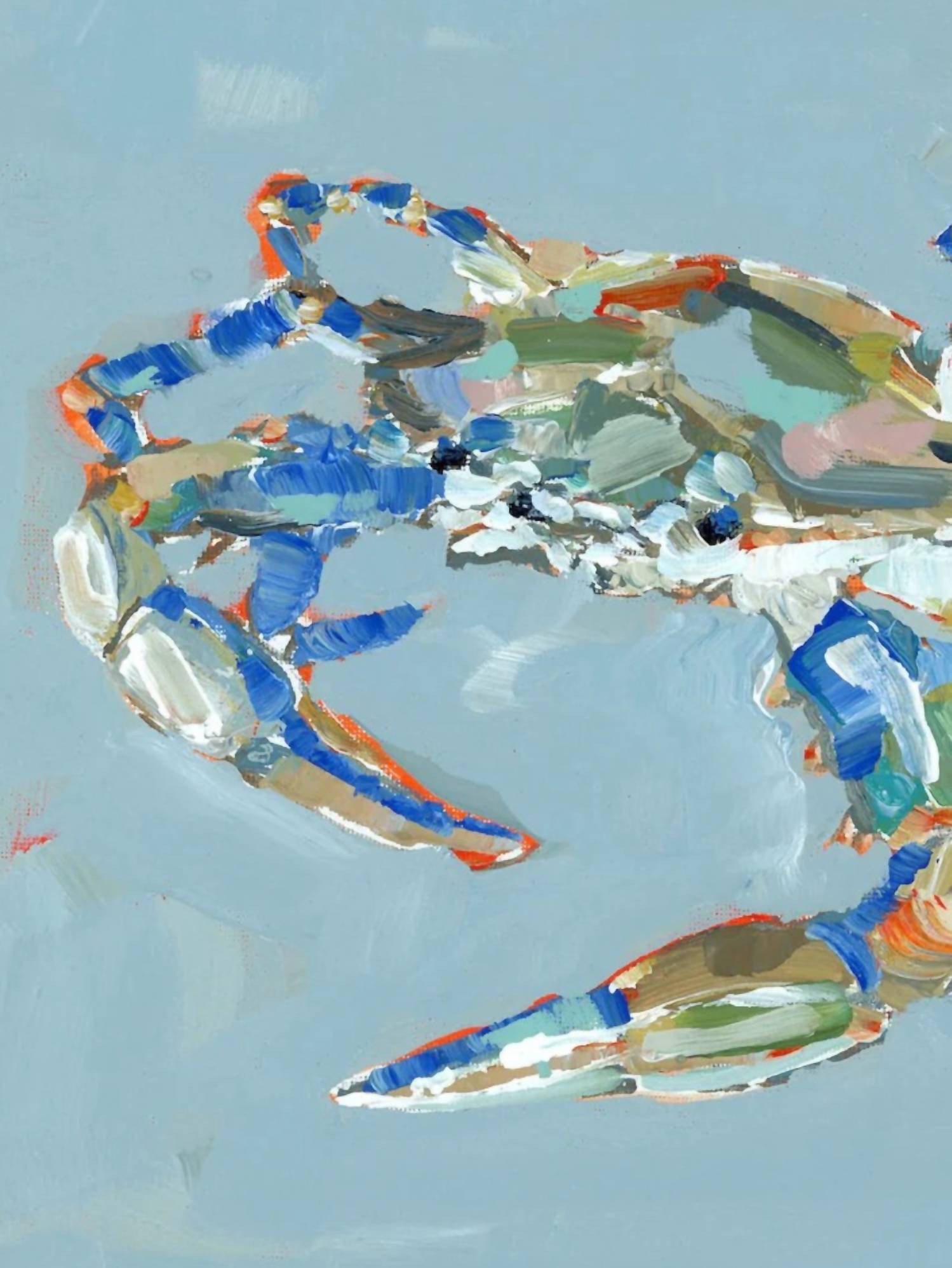 Chelsea Mcshane Art - "crab" Canvas