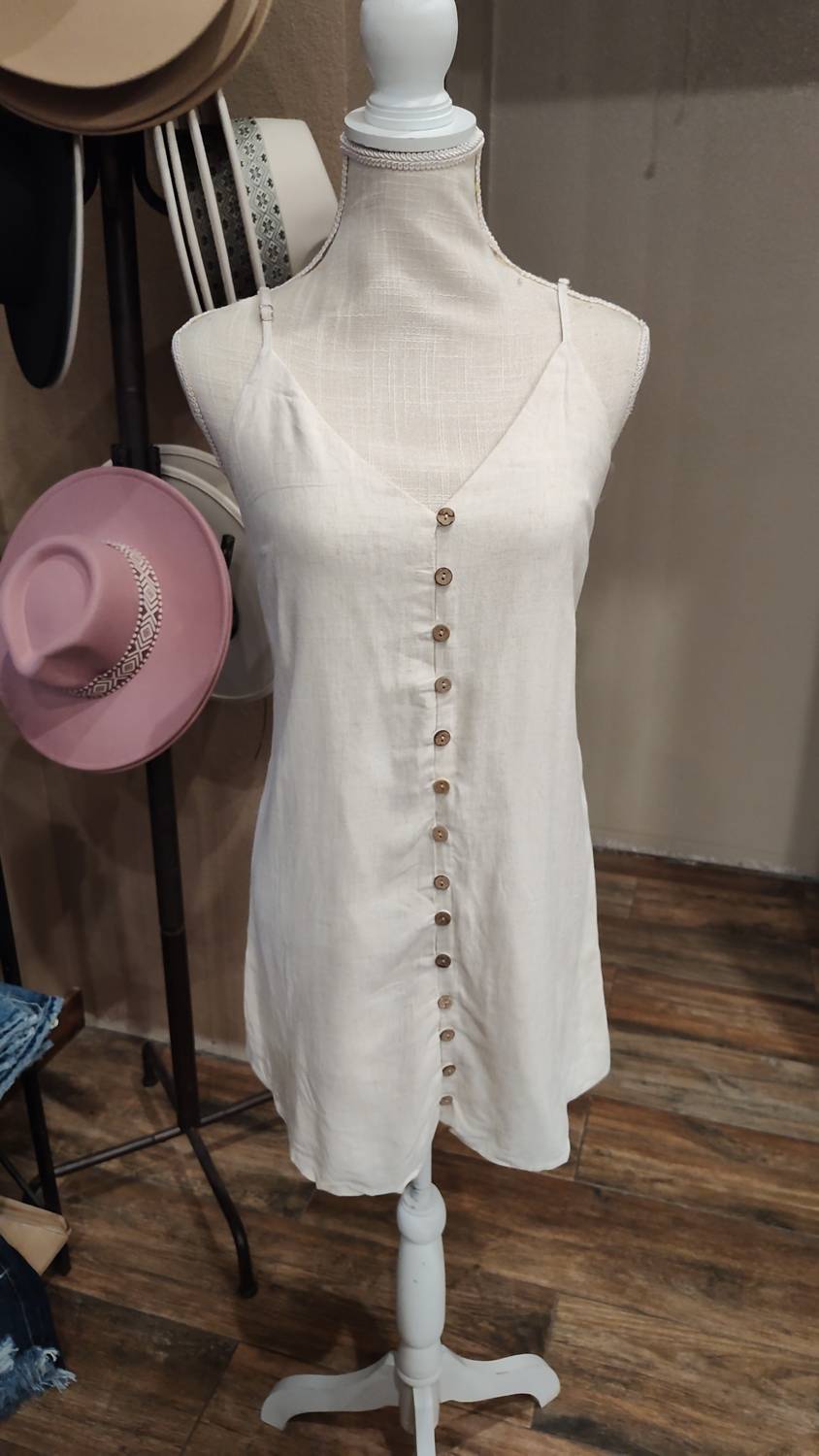 Style Rack - Women's Buttoned Mini Dress