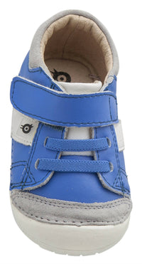 OLDSOLES Kid's Thor Pave Sneakers in neon blue snow - kids' sneaker - alternate view