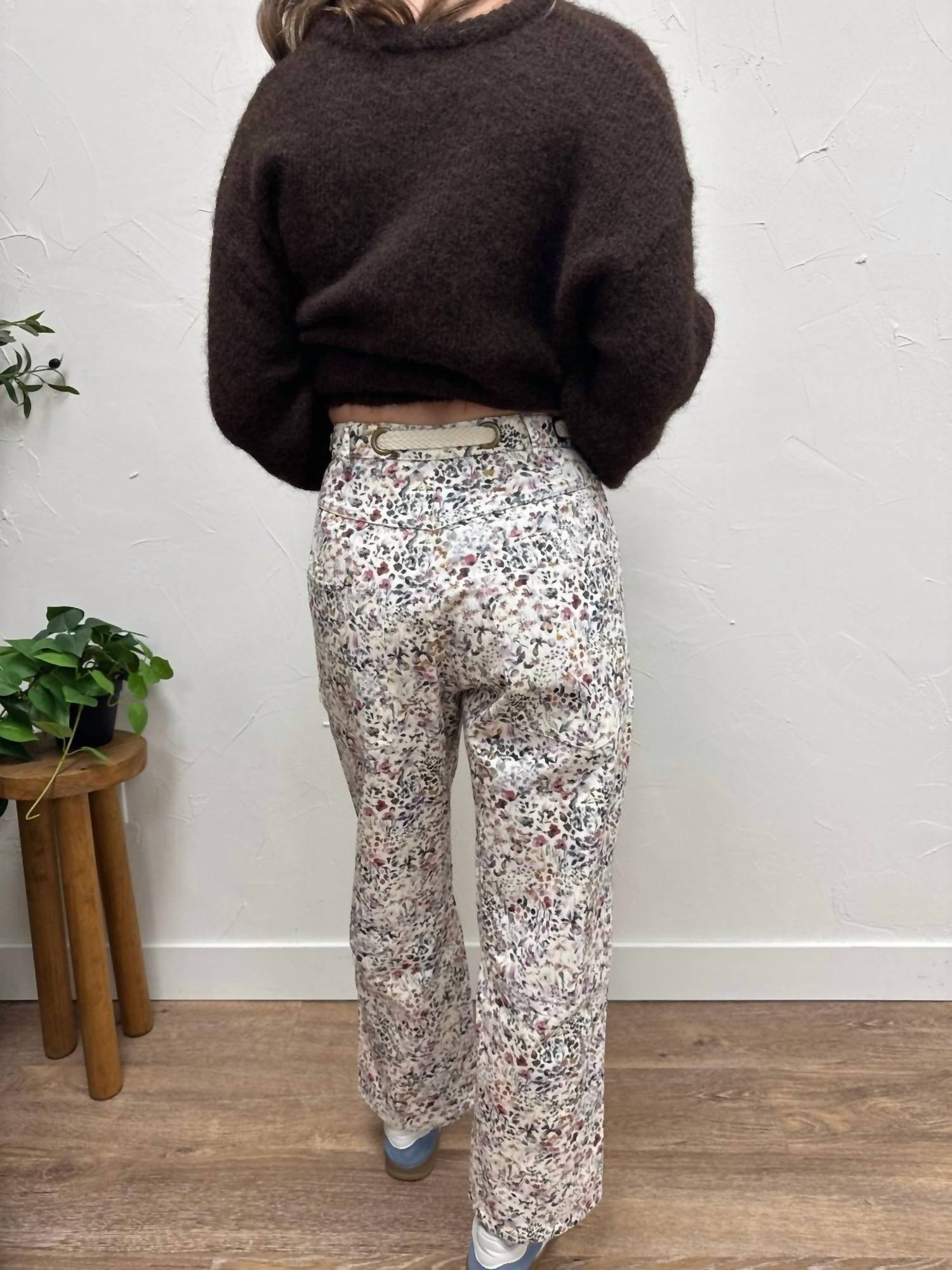 Lovlov - Wild Flowers Barrel Fit Pull-on Pants