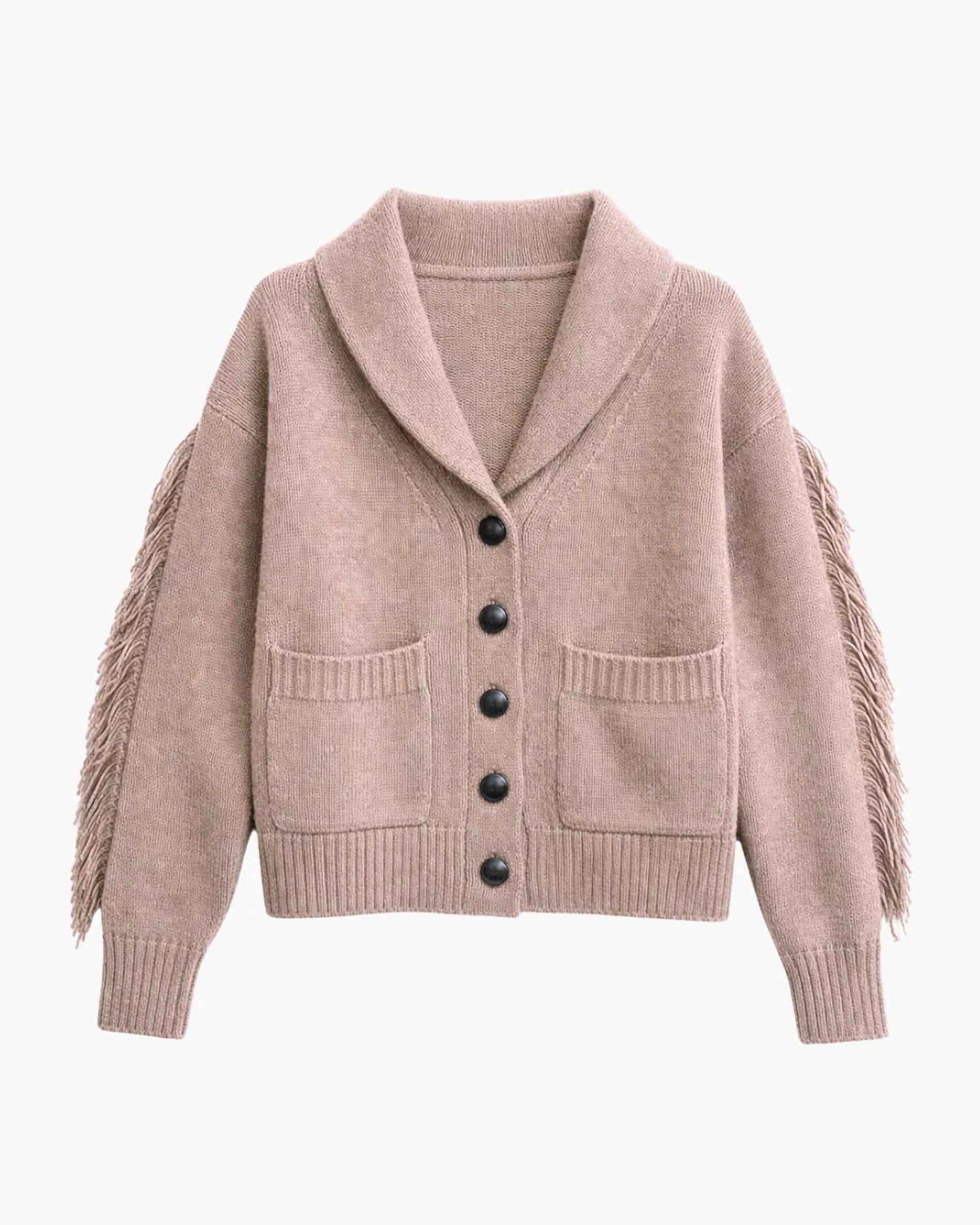White + Warren - Cashmere Blend Luxe Fringe Coatigan