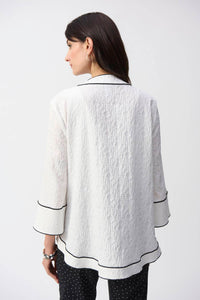 Joseph Ribkoff - V-neck Button Jacket