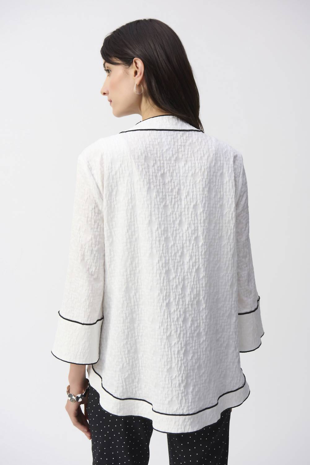 Joseph Ribkoff - V-neck Button Jacket