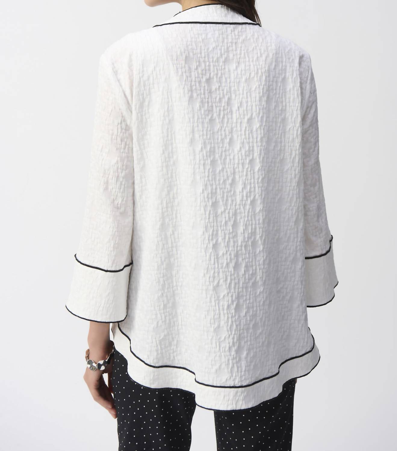 Joseph Ribkoff - V-neck Button Jacket