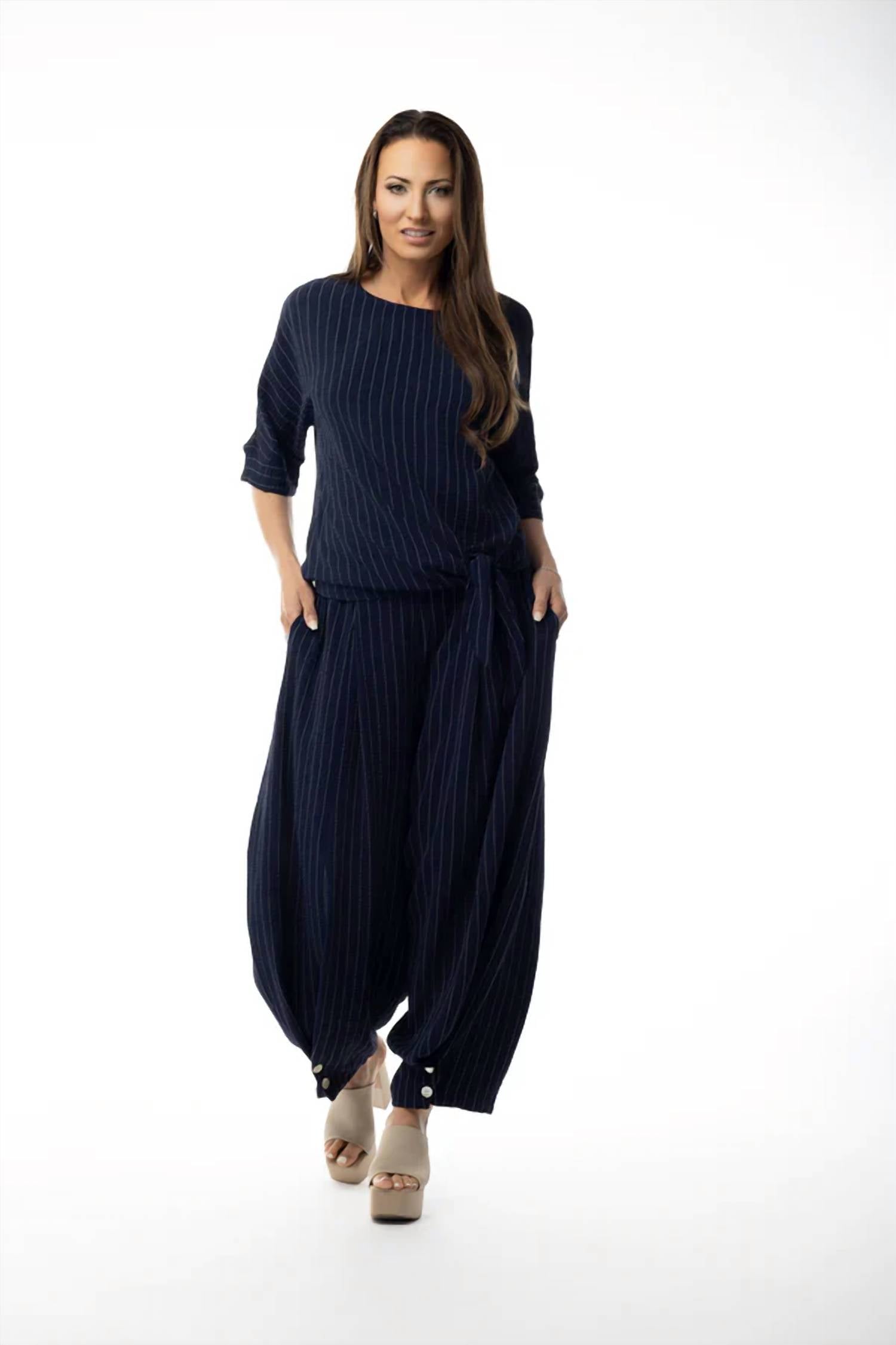 Pure Essence - Hanna Front Tie Top