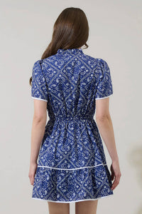 Sugarlips - Zenira Paisley Jazlene Shift Mini Dress