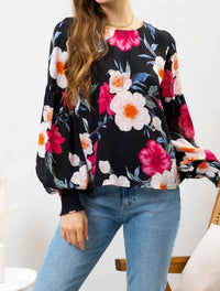 Blu Pepper - Enchanted Floral Blouse
