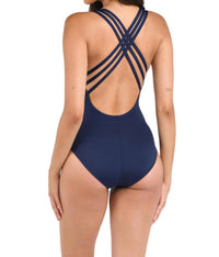 La Blanca - Island Goddess Multi Strap Cross Back One Piece Swimsuit