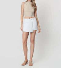 Vervet By Flying Monkey - High Rise Raw Hem Skort