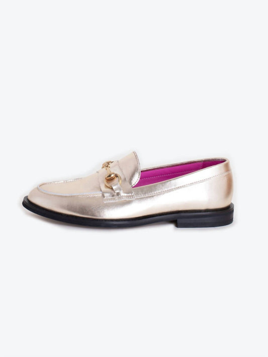 Vilagallo - Women's Metallic Loafers