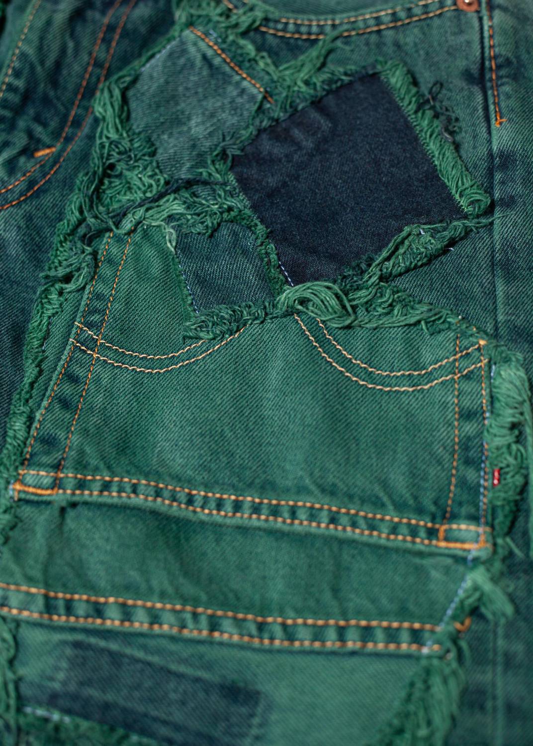 Knotwtr - Patched Denim Shorts