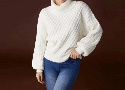 Coco + Carmen - Maren Cable Knit Turtleneck Sweater