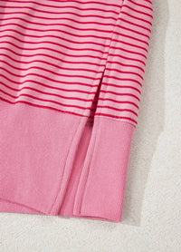 66Disco - Stripe Thumbhole Loose Fit Hoodie