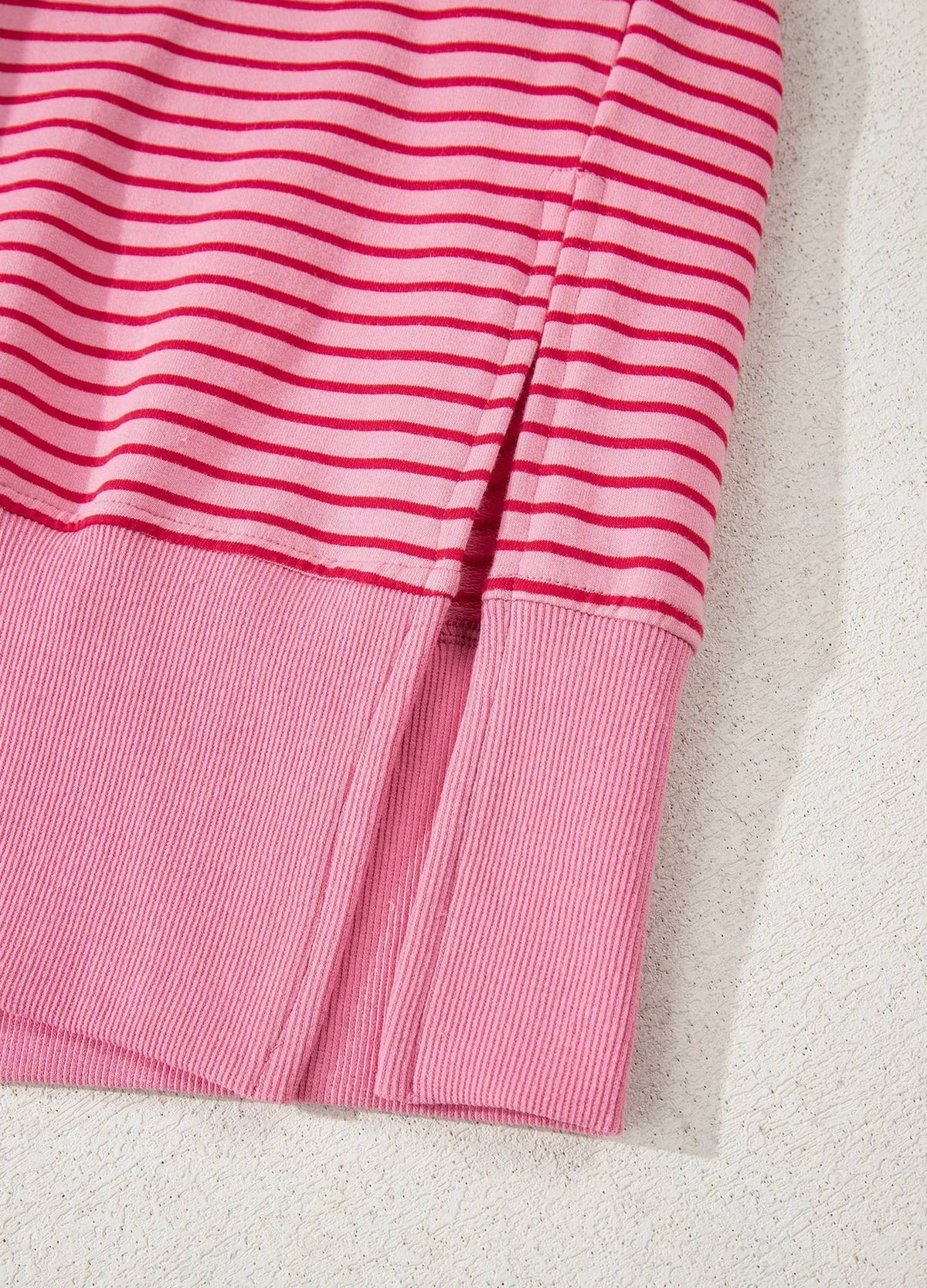 66Disco - Stripe Thumbhole Loose Fit Hoodie