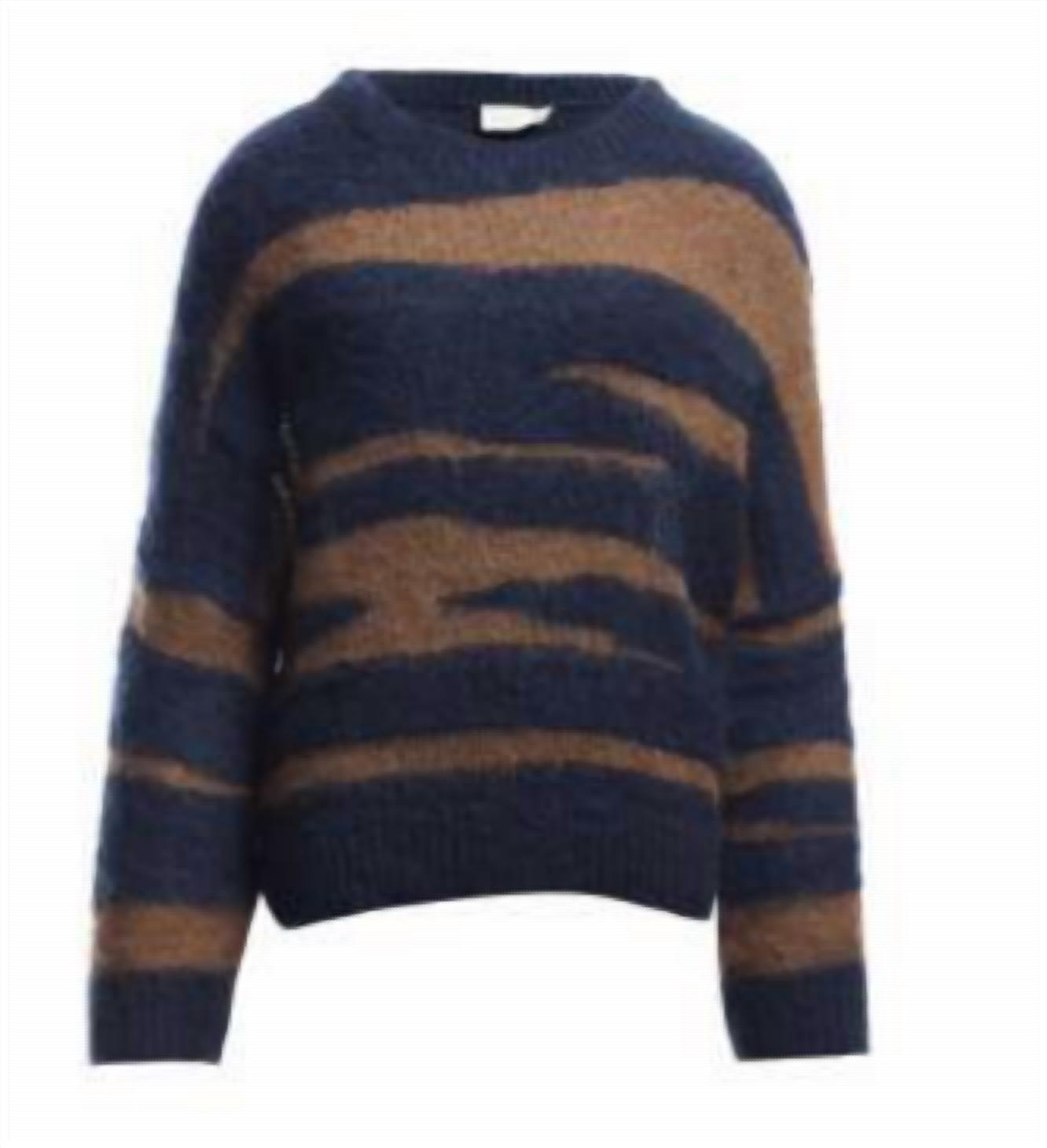 Maison Hotel Women's Clotilde Sweater in dark bleu 1 - women's sweater