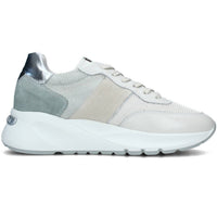 NeroGiardini Women's Suede Sneaker in mint - women's sneaker - detail view