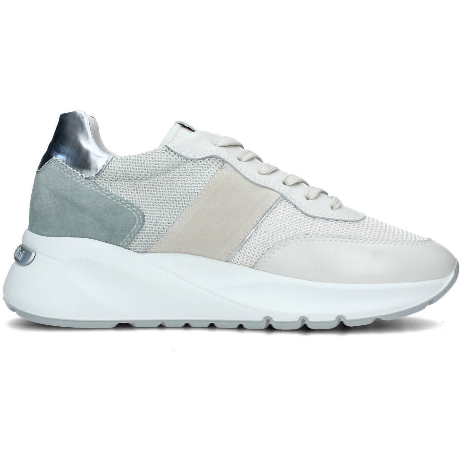 NeroGiardini Women's Suede Sneaker in mint - women's sneaker - detail view