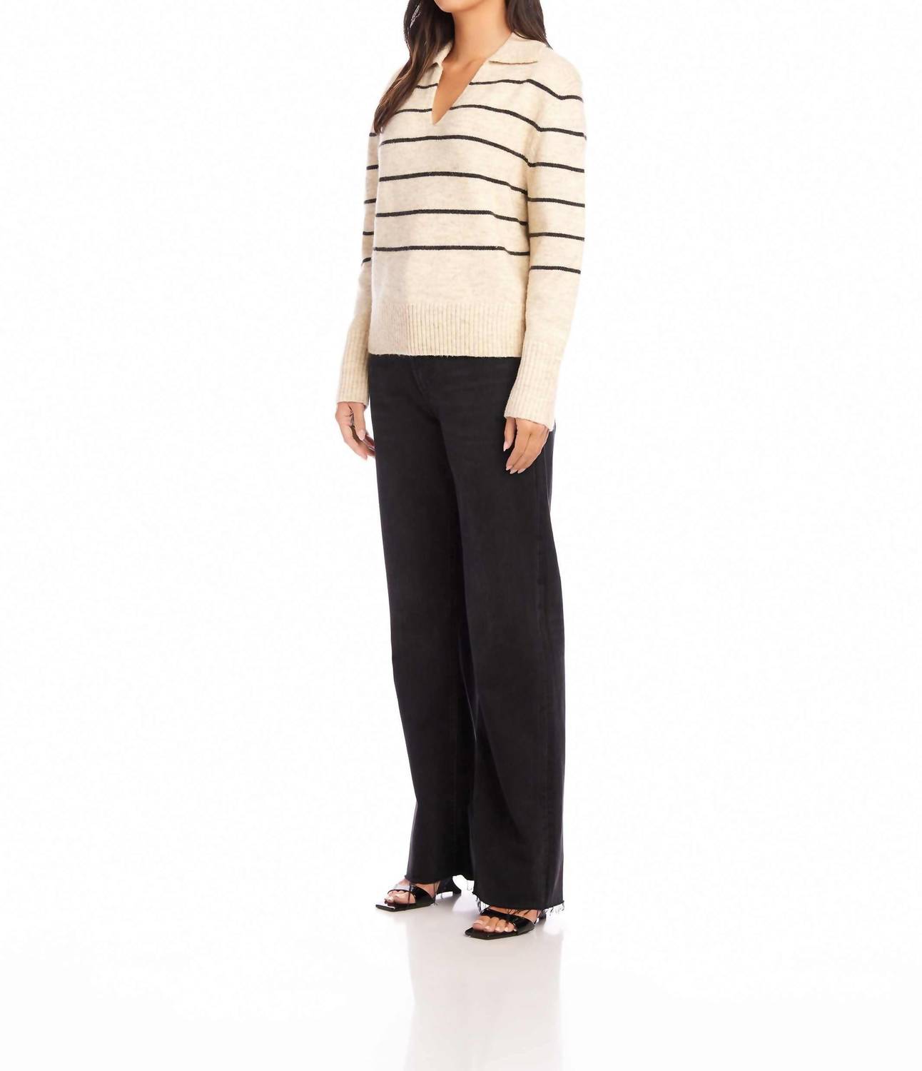 Fifteen Twenty - Lisa Stripe Long Sleeve Sweater