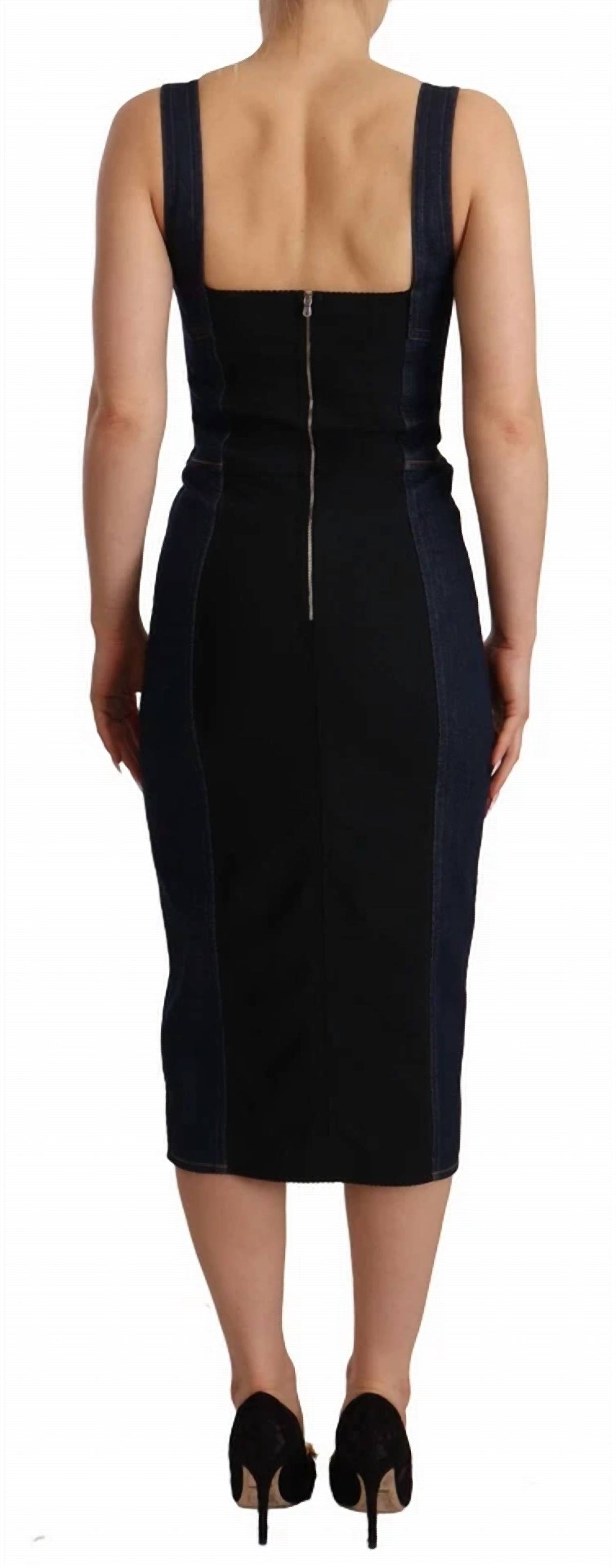Dolce & Gabbana - Cotton Denim Midi Dress