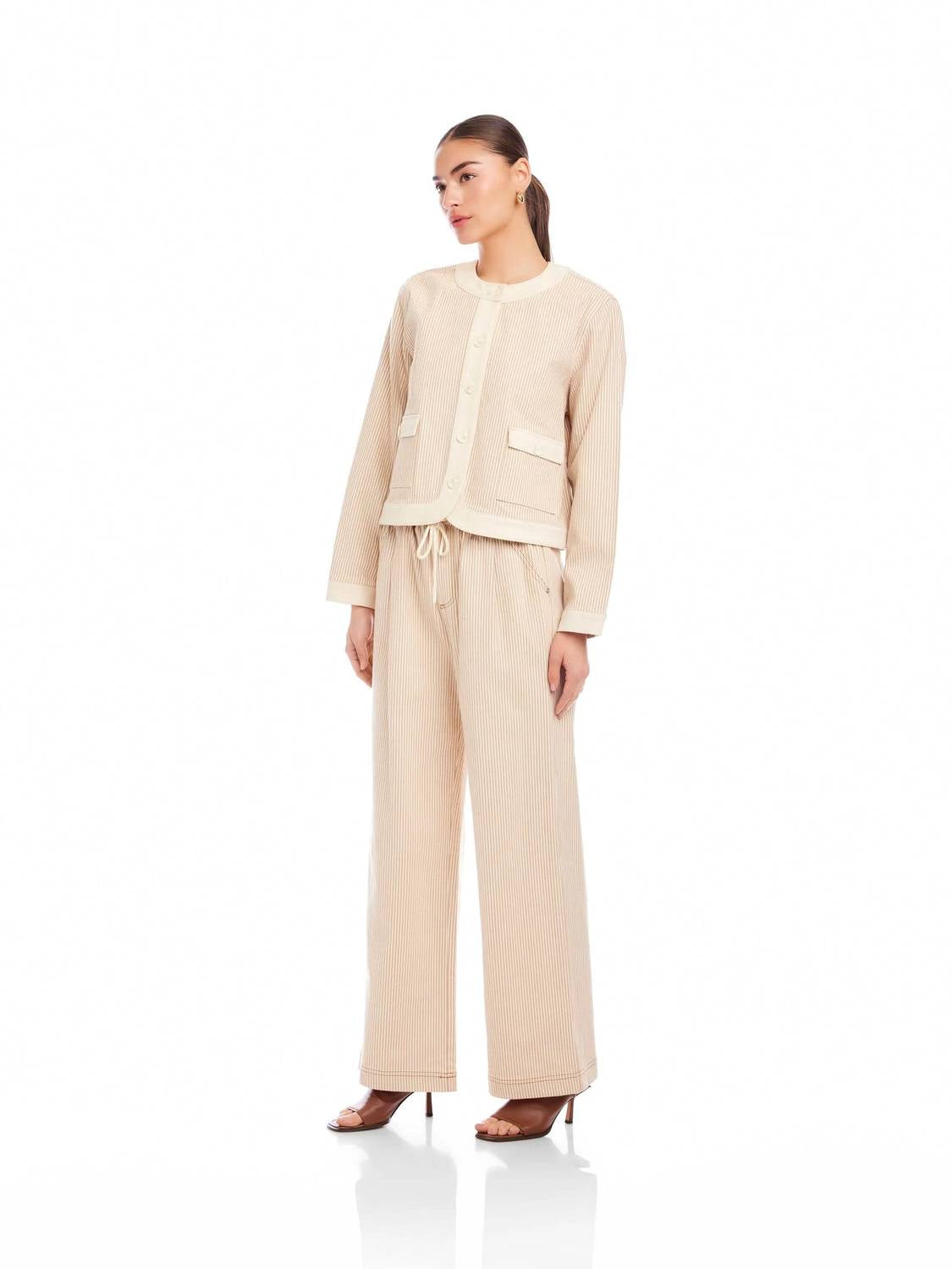 Fifteen Twenty - Myra Contrast Cropped Jacket