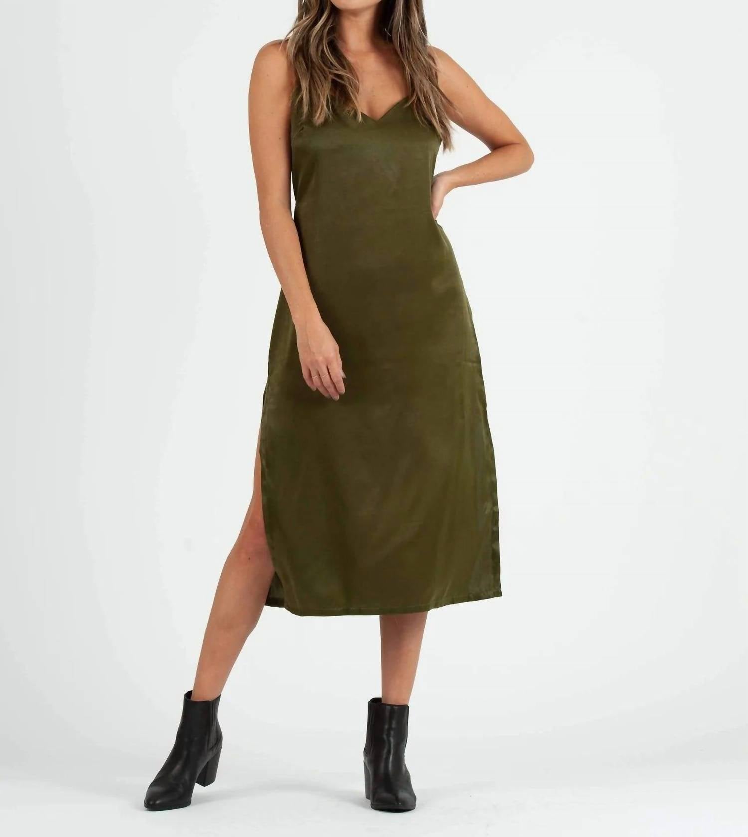 Lucca - Sierra Satin Back Tie Dress