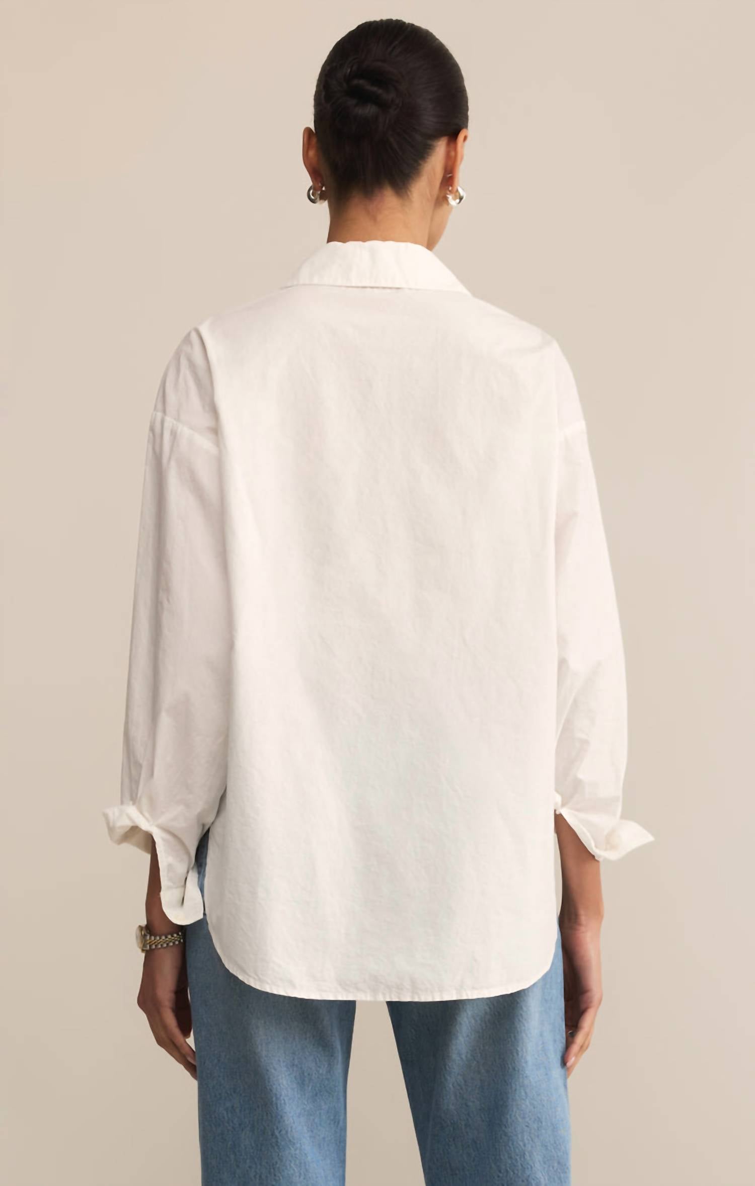 Z Supply - Elevated Poplin Button Up Top