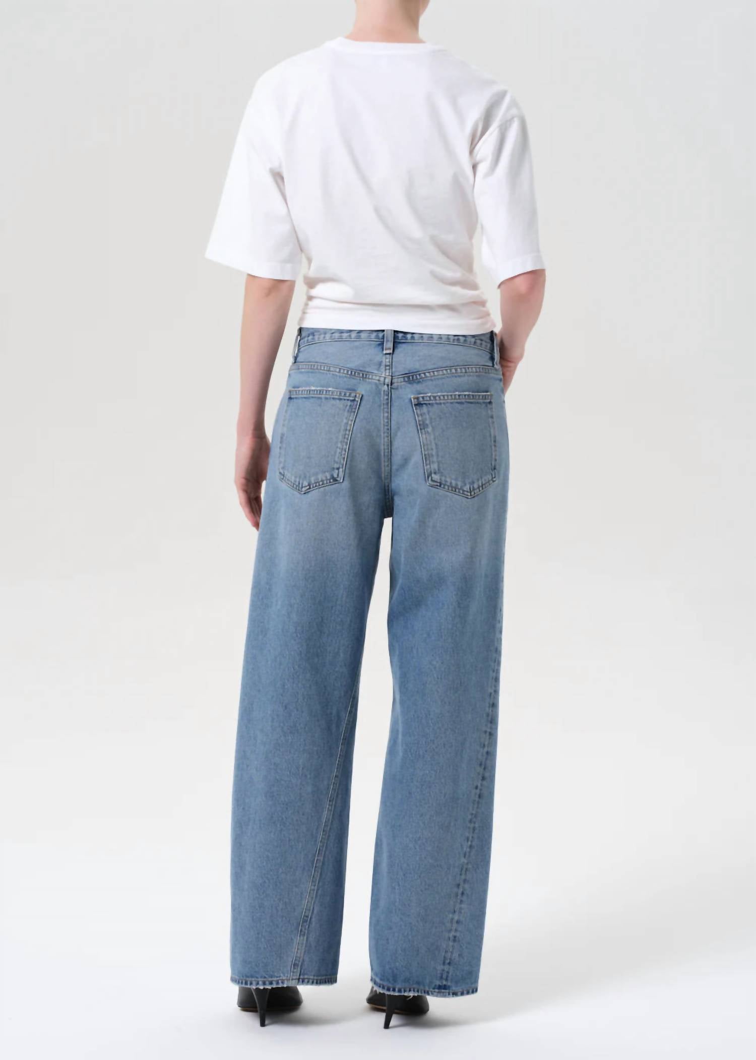 Agolde - Women's Twist Low Slung Baggy Jeans